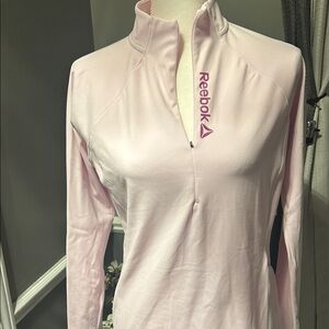 Reebok Women's Light Pink Long Sleeve Tee
